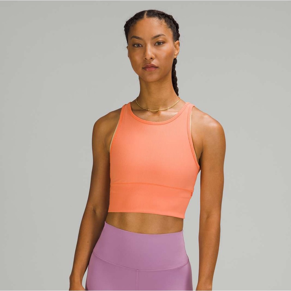 Lululemon Power Pivot Tank Rib *Golden Apricot 🍊